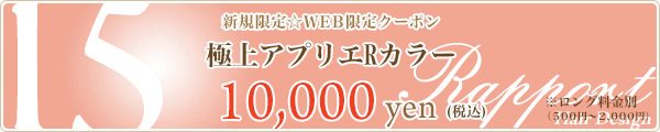 15. 極上アプリエRカラー☆10,000円☆